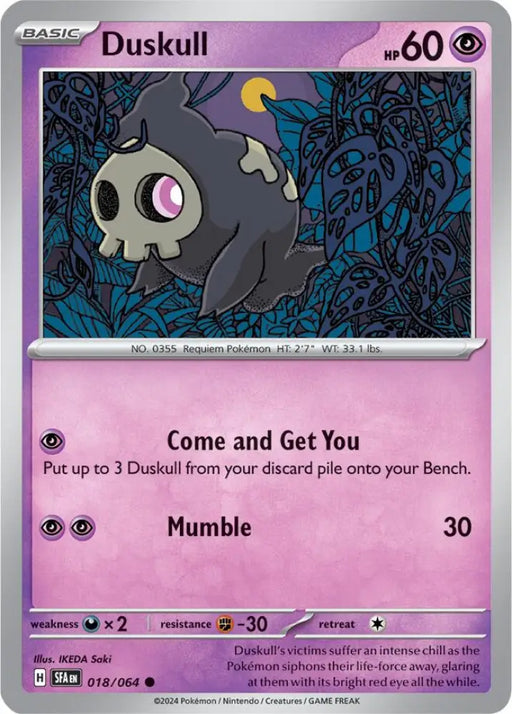 Duskull (018/064) [Scarlet & Violet: Shrouded Fable] - Pokemon Single