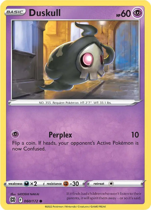 Duskull (060/172) [Sword & Shield: Brilliant Stars] - Pokemon Single