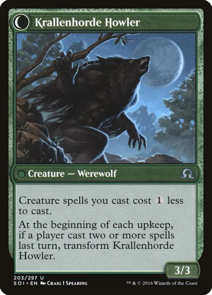 Duskwatch Recruiter // Krallenhorde Howler [Shadows over Innistrad] - MTG Single