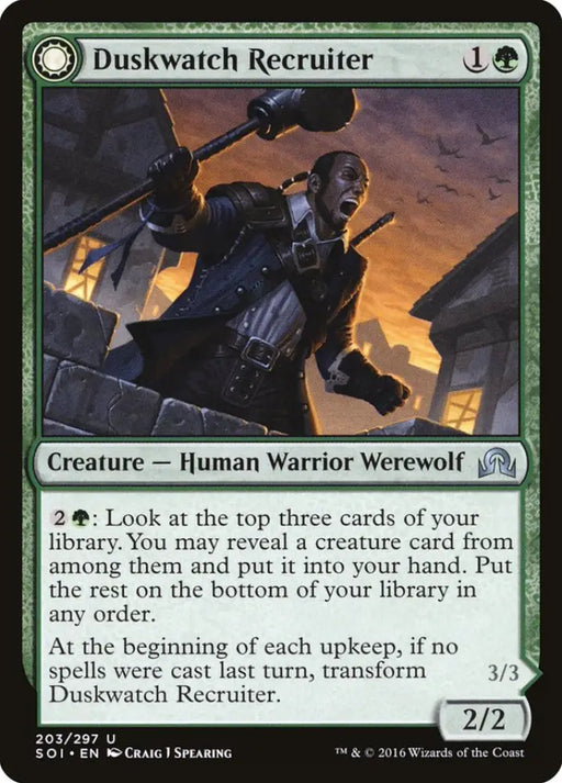 Duskwatch Recruiter // Krallenhorde Howler [Shadows over Innistrad] - MTG Single