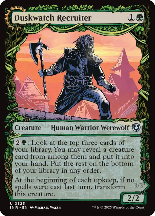 Duskwatch Recruiter // Krallenhorde Howler (Showcase) [Innistrad Remastered] - MTG Single