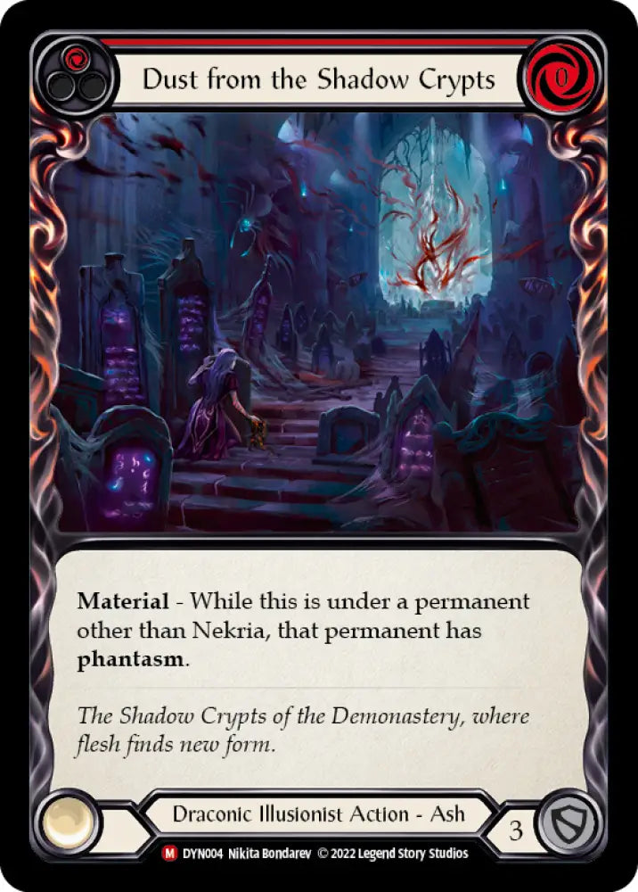 Dust from the Shadow Crypts [Dynasty] Rainbow Foil - Flesh And Blood Single