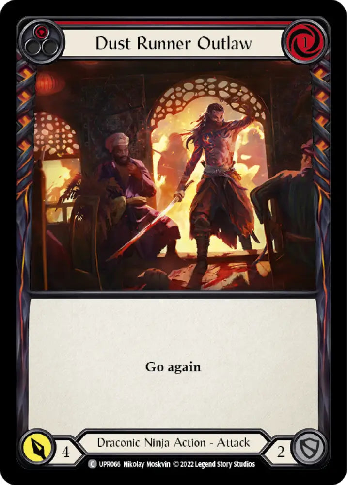 Dust Runner Outlaw (Red) [Uprising] Rainbow Foil - Flesh And Blood Single
