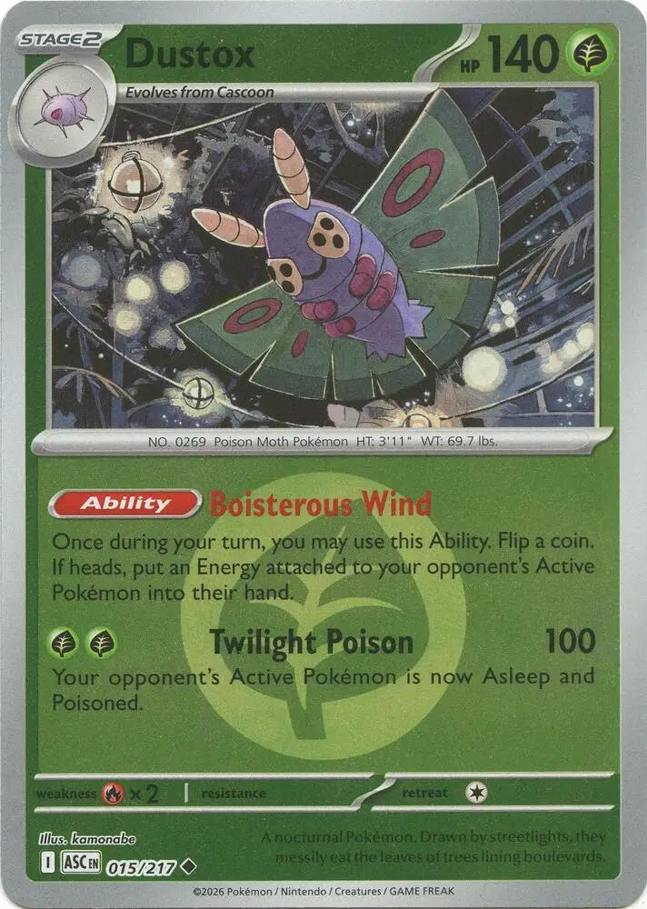 Dustox - 015/217 (Energy Symbol Pattern) [ME: Ascended Heroes]