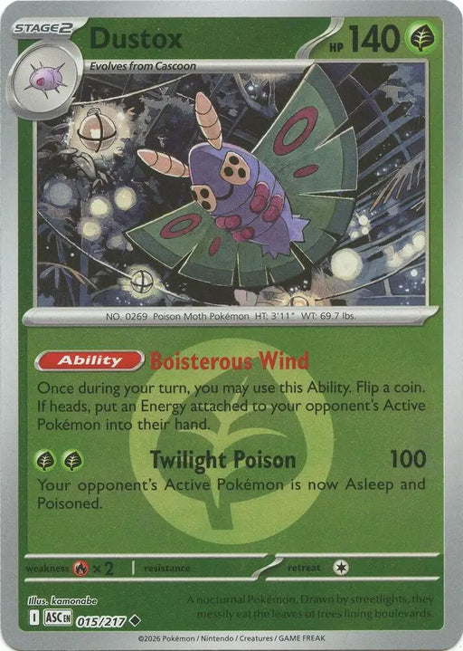 Dustox - 015/217 (Energy Symbol Pattern) [ME: Ascended Heroes]