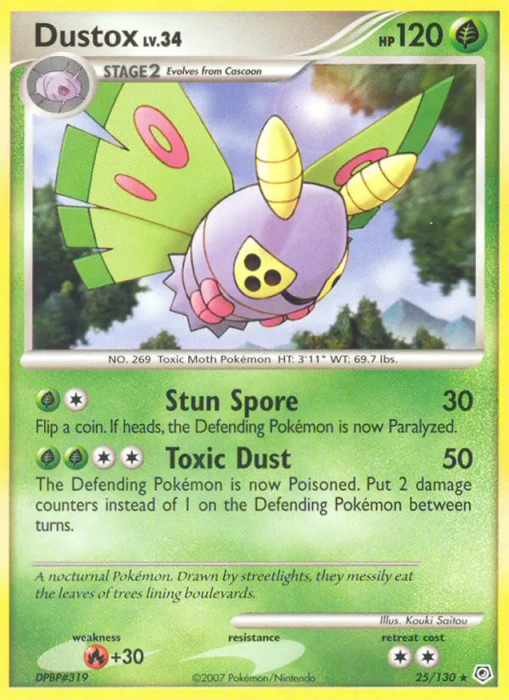 Dustox (25/130) [Diamond & Pearl: Base Set] - Pokemon Single