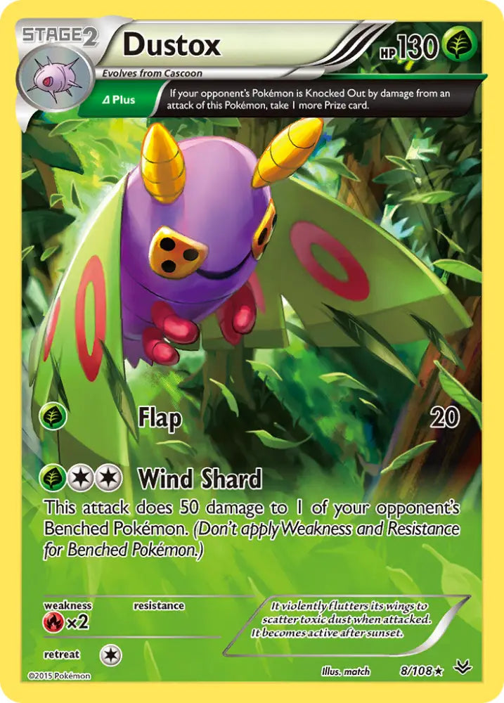 Dustox (8/108) [XY: Roaring Skies] - Pokemon Single