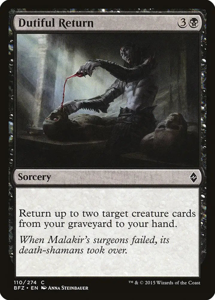 Dutiful Return [Battle for Zendikar] - MTG Single