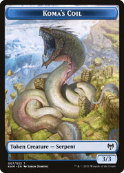 Dwarf Berserker // Koma’s Coil Double-Sided Token [Kaldheim Tokens] - MTG Single