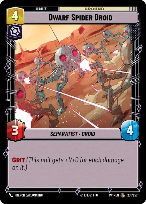 Dwarf Spider Droid (231/257) [Twilight of the Republic] - Star Wars: Unlimited Single