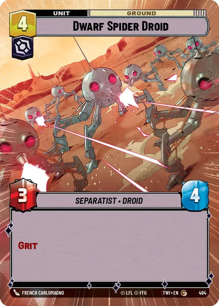 Dwarf Spider Droid (Hyperspace) (494) [Twilight of the Republic] - Star Wars: Unlimited Single