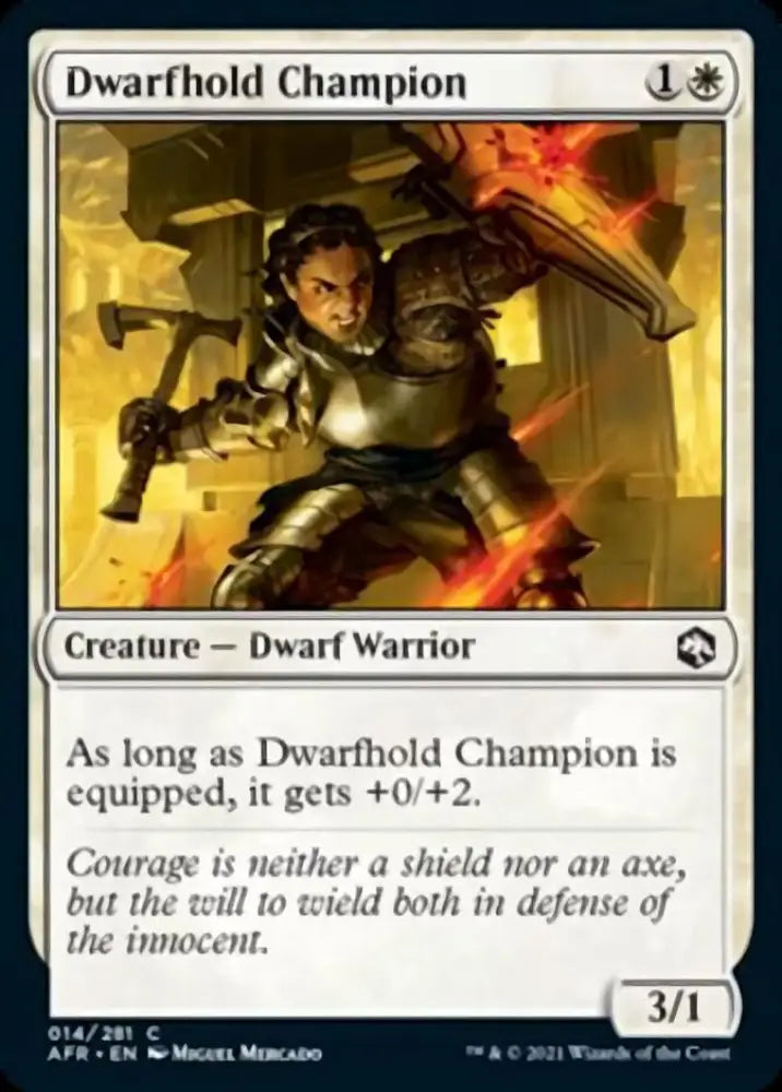 Dwarfhold Champion [Dungeons & Dragons: Adventures in the Forgotten Realms] - MTG Single