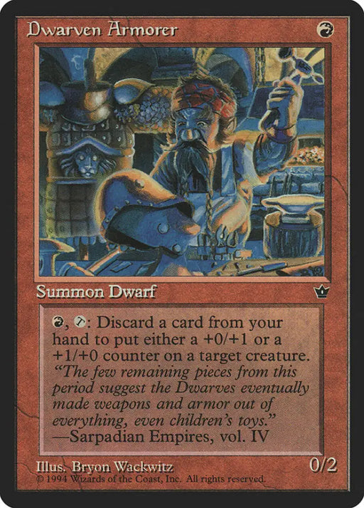 Dwarven Armorer [Fallen Empires] - MTG Single