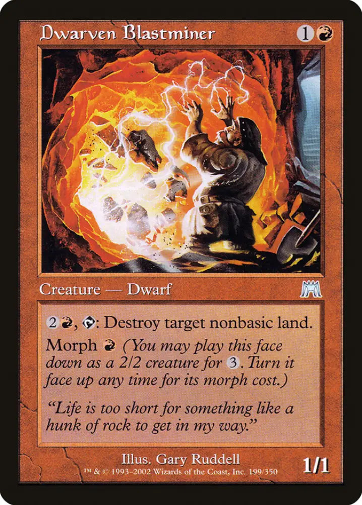 Dwarven Blastminer [Onslaught] - MTG Single