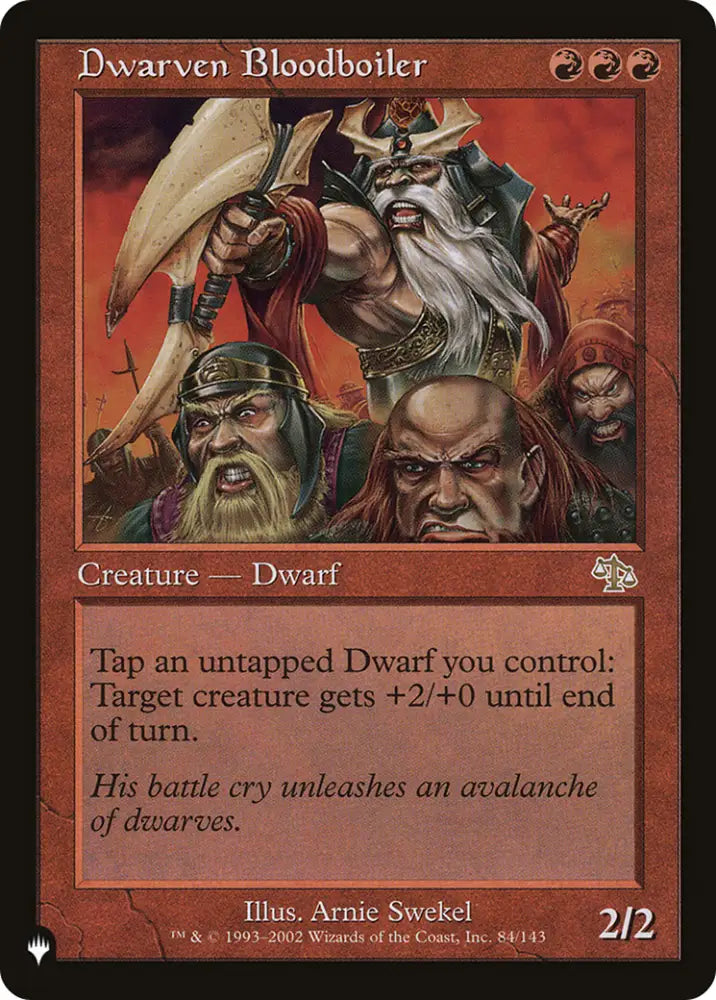 Dwarven Bloodboiler [The List] - MTG Single