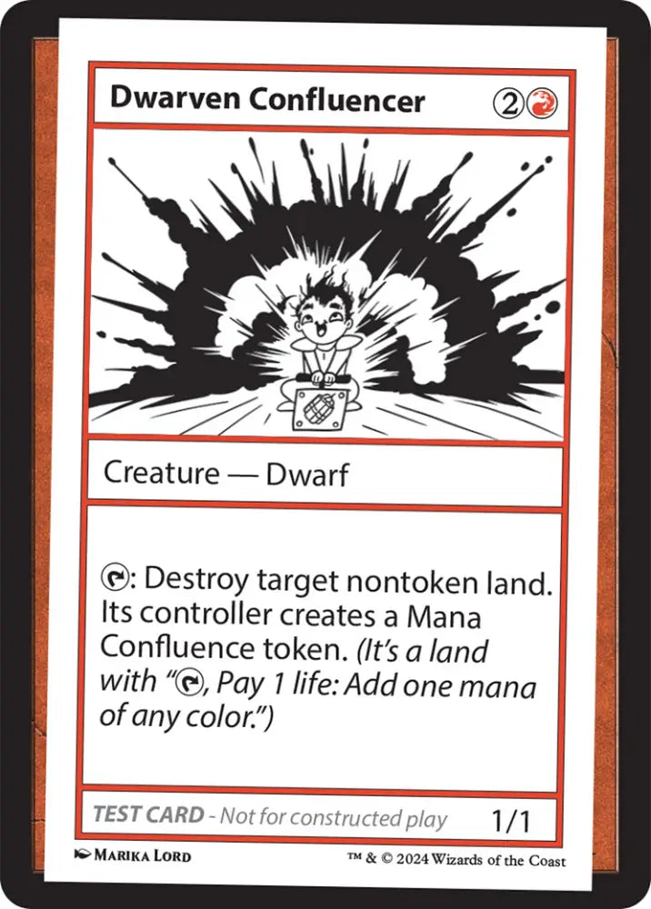 Dwarven Confluencer [Mystery Booster 2 Playtest Cards] - MTG Single
