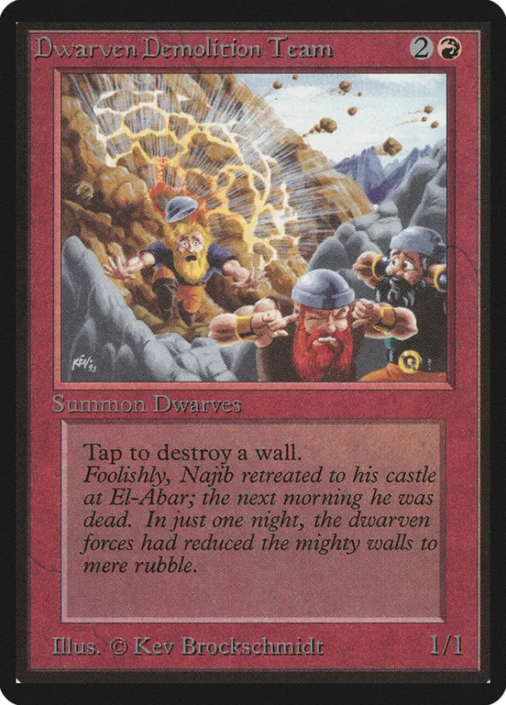 Dwarven Demolition Team [Beta Edition] - MTG Single
