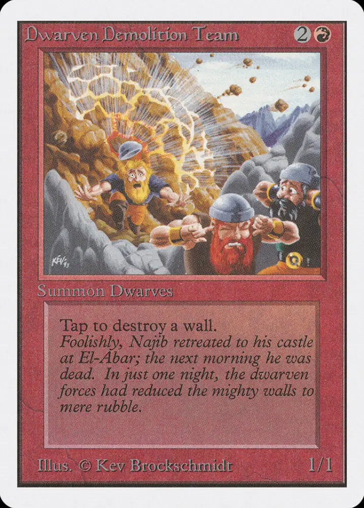 Dwarven Demolition Team [Unlimited Edition] - MTG Single