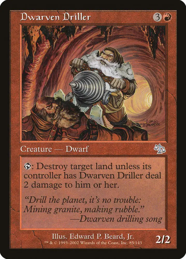 Dwarven Driller [Judgment] - MTG Single
