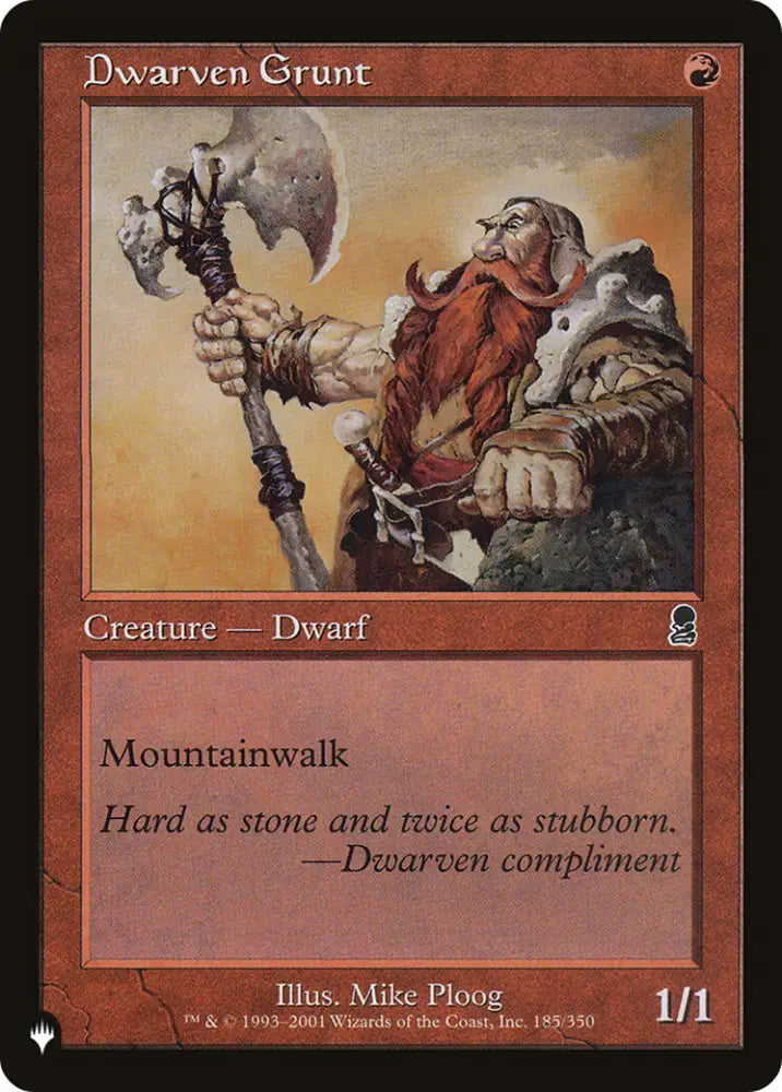 Dwarven Grunt [The List] - MTG Single
