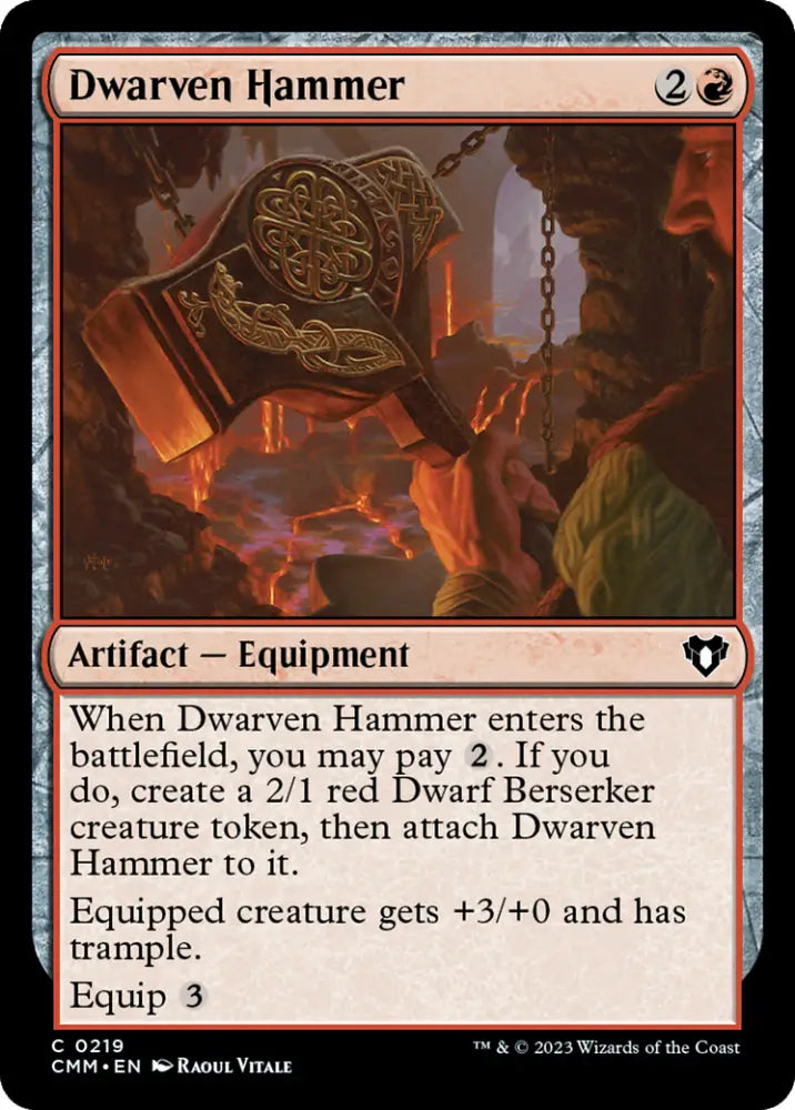Dwarven Hammer [Commander Masters] - MTG Single