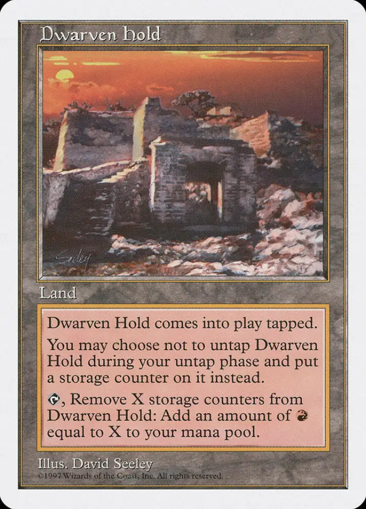 Dwarven Hold [Fifth Edition] - MTG Single