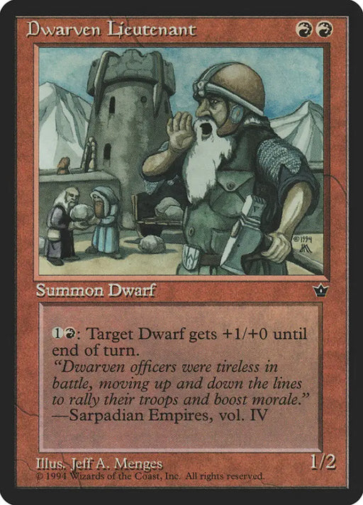 Dwarven Lieutenant [Fallen Empires] - MTG Single