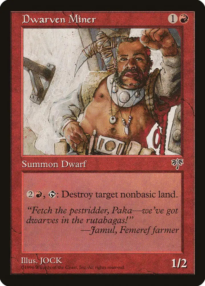 Dwarven Miner [Mirage] - MTG Single