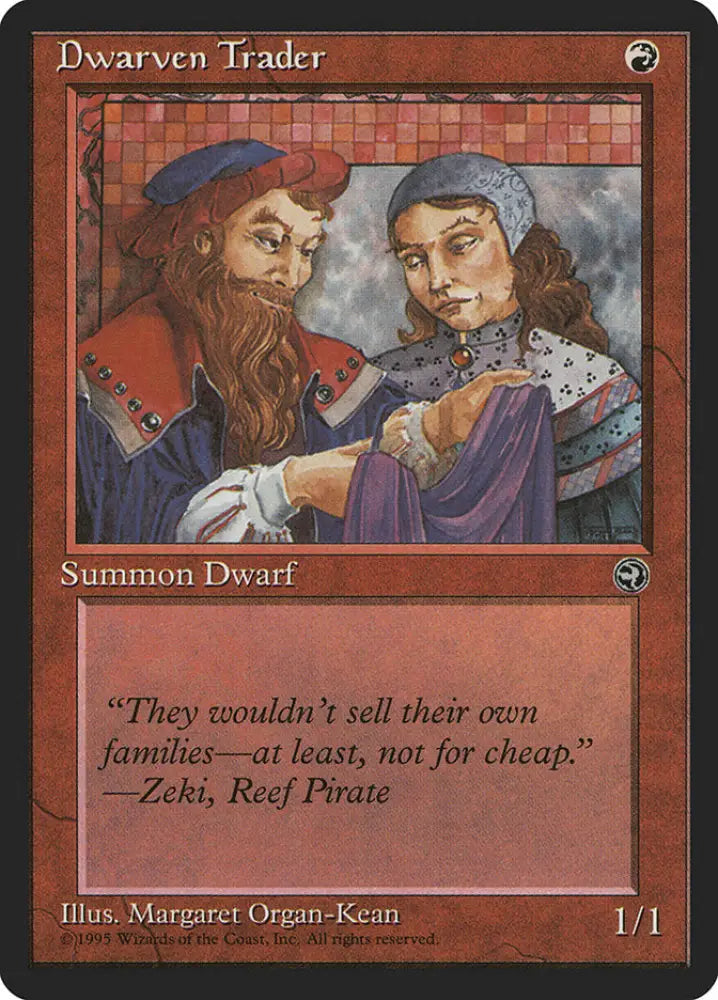 Dwarven Trader (Zeki Flavor Text) [Homelands] - MTG Single