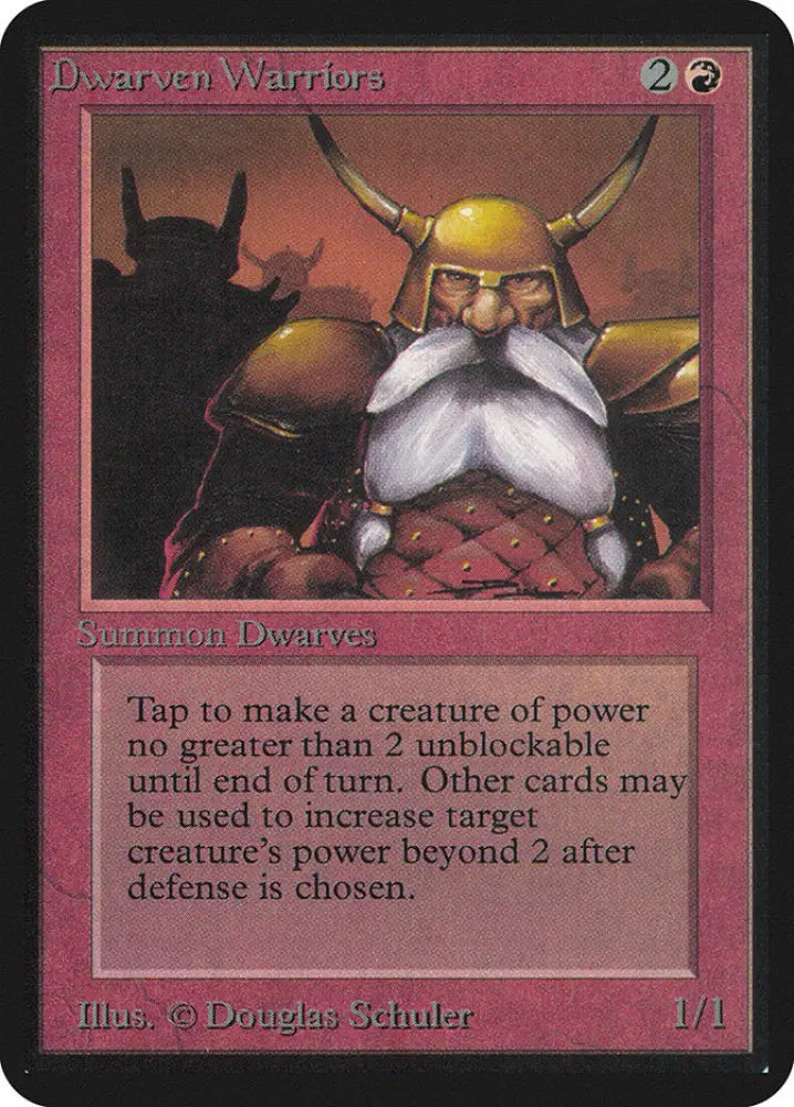 Dwarven Warriors [Alpha Edition] - MTG Single