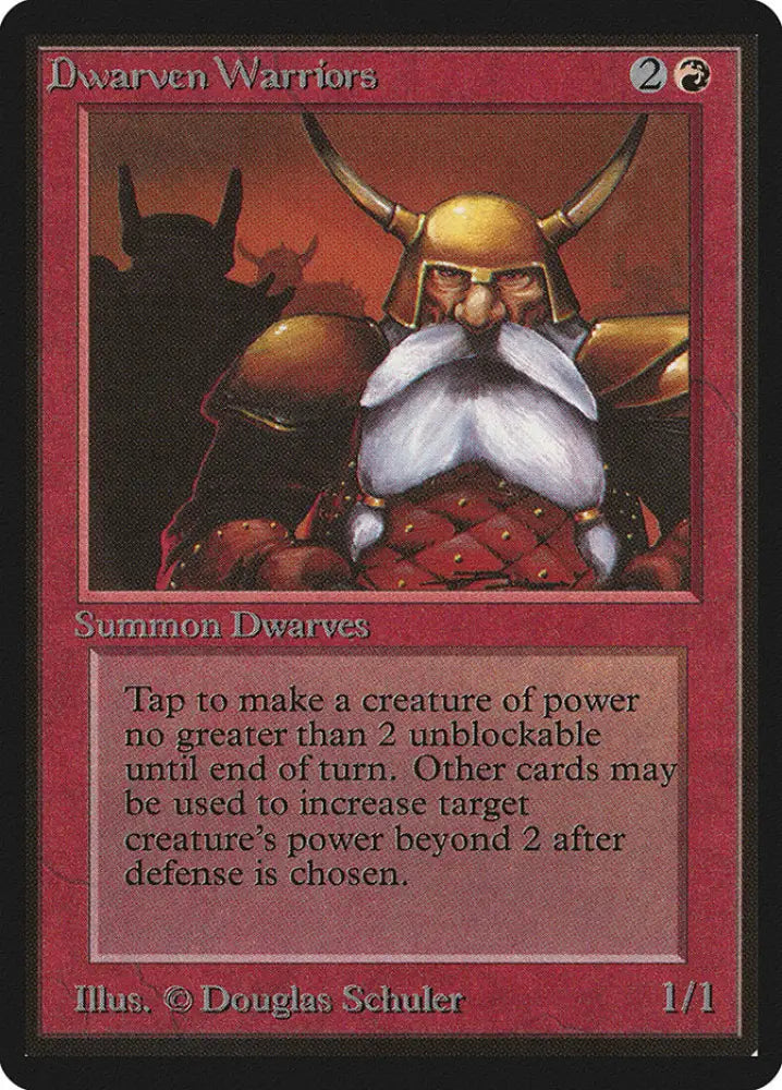 Dwarven Warriors [Beta Edition] - MTG Single