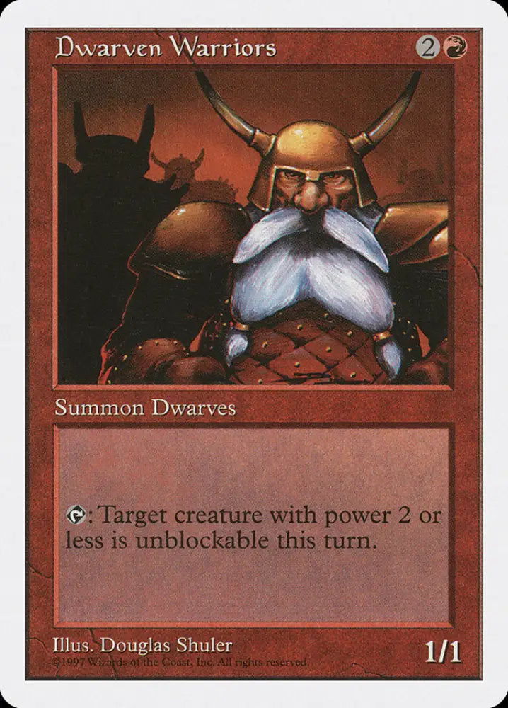 Dwarven Warriors [Fifth Edition] - MTG Single