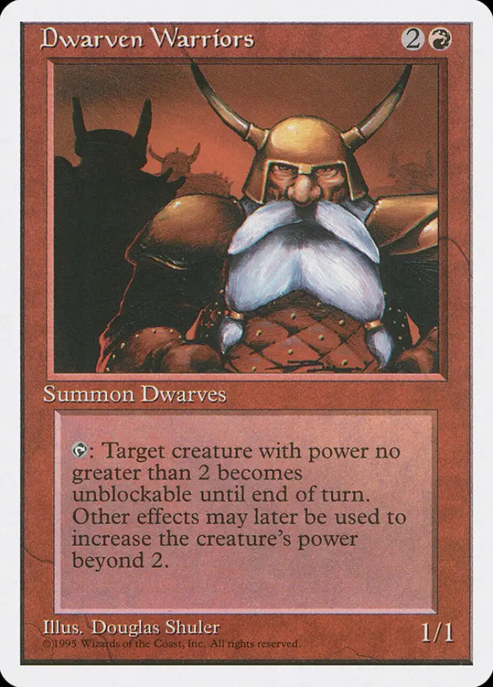 Dwarven Warriors [Fourth Edition] - MTG Single