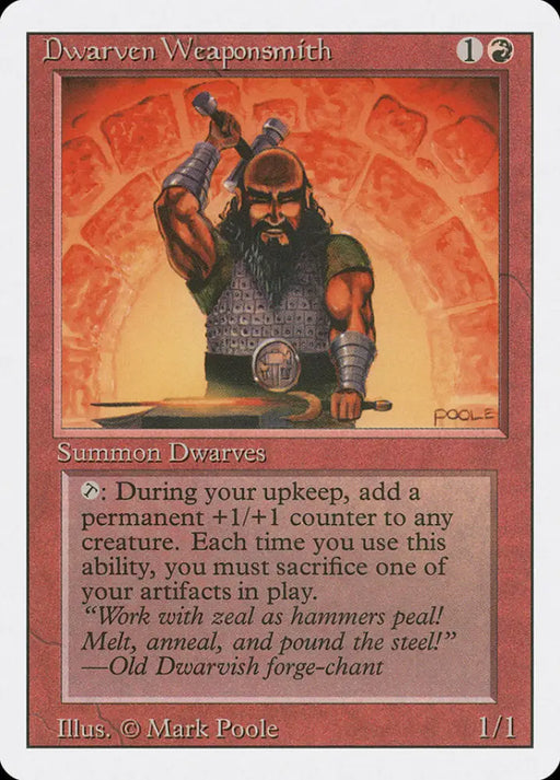 Dwarven Weaponsmith [Revised Edition] - MTG Single