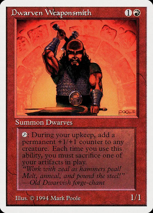 Dwarven Weaponsmith [Summer Magic / Edgar] - MTG Single