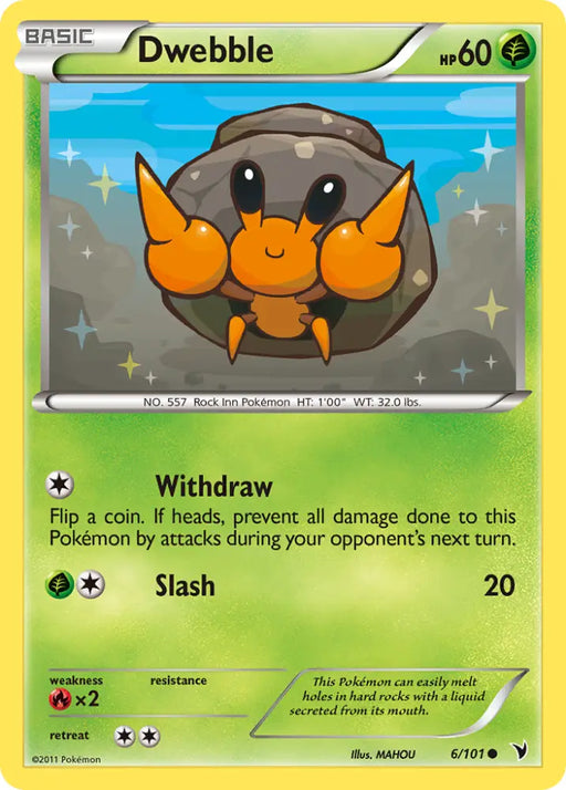 Dwebble (6/101) [Black & White: Noble Victories] - Pokemon Single