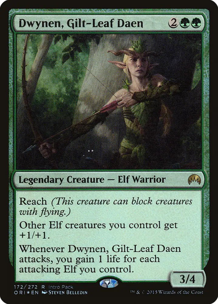 Dwynen Gilt-Leaf Daen (Intro Pack) [Magic Origins Promos] - MTG Single