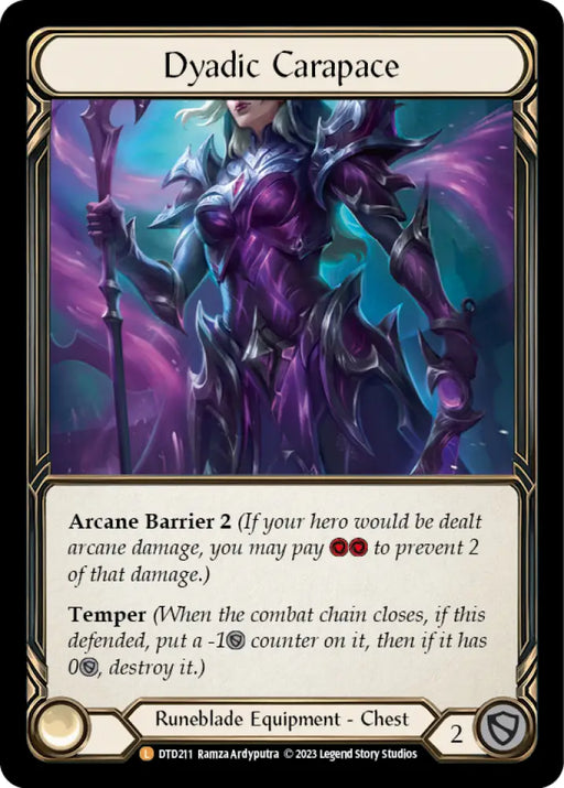 Dyadic Carapace [Dusk Till Dawn] Rainbow Foil - Flesh And Blood Single