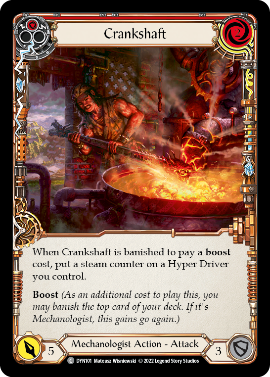 Crankshaft (Red) [Dynasty] Rainbow Foil