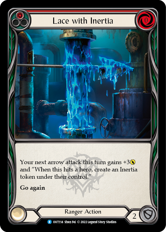 Lace with Inertia (Red) [Outsiders] Rainbow Foil