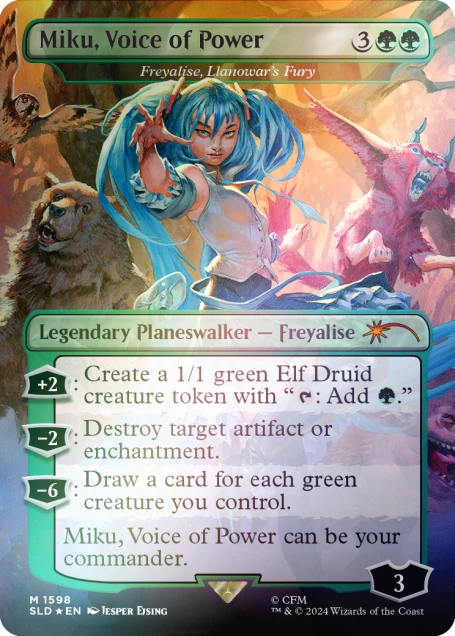 Secret Lair x Hatsune Miku: Electric Entourage Rainbow Foil Edition (English)