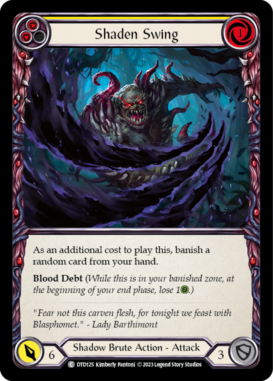 Shaden Swing (Yellow) [Dusk Till Dawn] Rainbow Foil