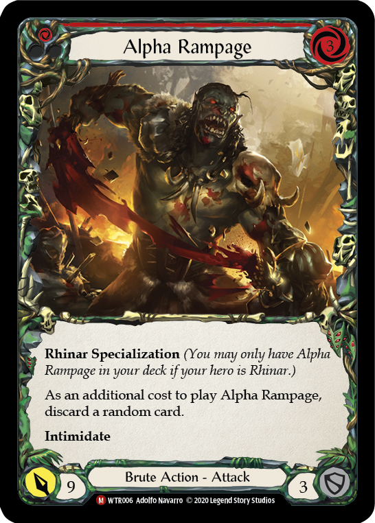Alpha Rampage [Welcome to Rathe Unlimited] Unlimited Rainbow Foil