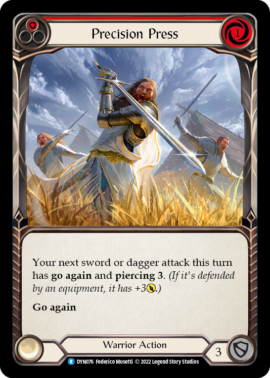 Precision Press (Red) [Dynasty] Rainbow Foil