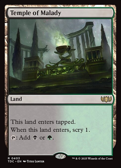 Temple of Malady (403) [Tarkir: Dragonstorm Commander]