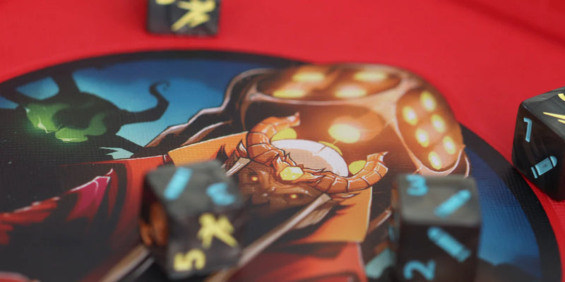 Dice Throne: Dice Tray Red Mad King