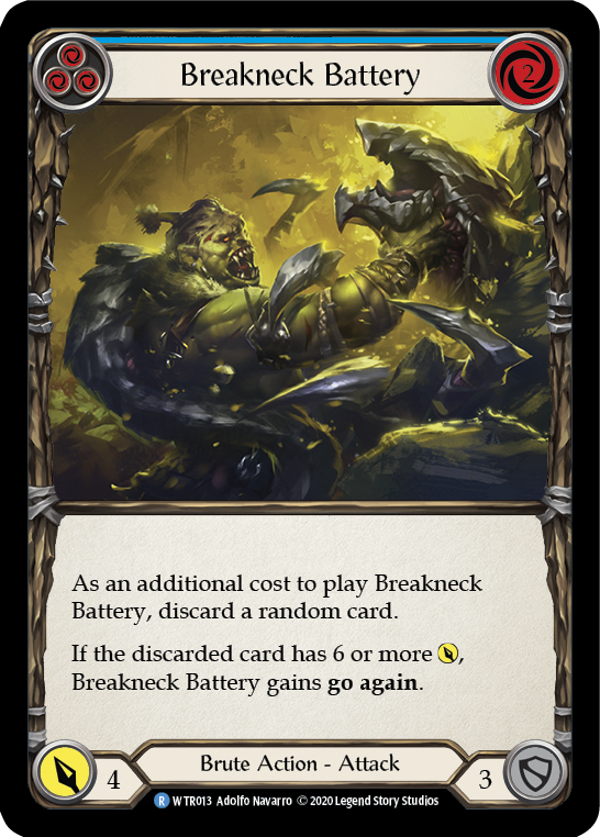 Breakneck Battery (Blue) [Welcome to Rathe Unlimited] Unlimited Rainbow Foil