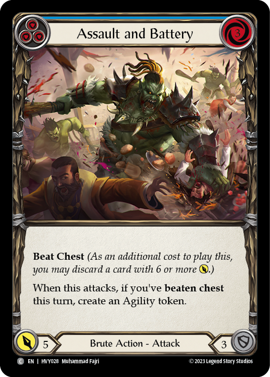 Assault and Battery (Blue) [Heavy Hitters]