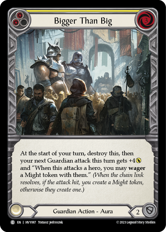 Bigger Than Big (Yellow) [Heavy Hitters] Rainbow Foil