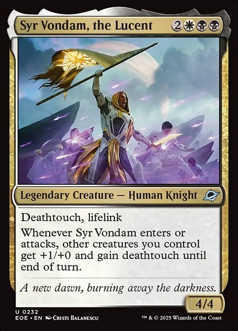 Syr Vondam, the Lucent (232) [Edge of Eternities]